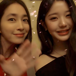 브이로그에 등장한 이민정 장원영 투샷 이미지