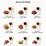 와인 &amp; 치킨 페어링 이미지