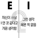 MBTI 알파벳별로 보는 의심유형 이미지