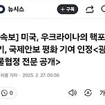 결국 우크라이나가 광물협정을 했나보네요 이미지