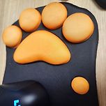 고양이 발바닥마우스 패드 볼 사람 이미지