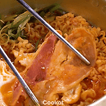 베이컨 파채라면🍜 이미지