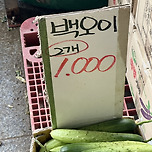 🥒 오이 1개 500원 이미지
