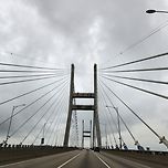 서해대교 하늘은 흐립니다 이미지