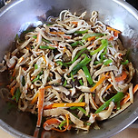 잡채랑 김장김치 이미지