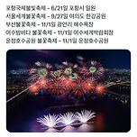2025 불꽃축제 스케쥴 리스트 이미지