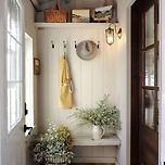 전원주택 전실 인테리어 이미지