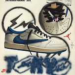 11월 출시 예정이라는 트래비스 스캇 x 프라그먼트 x 에어 조던 1 로우 이미지