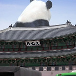 서울에 나타난 거대한 푸바오 🐼 이미지