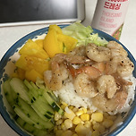 구운 새우 포케 만들어먹기! 이미지