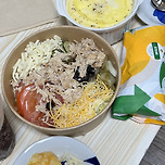 서브웨이샐러드와 치즈계란찜 이미지