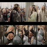 팬들을 엑스트라로 쓴 영화 반지의 제왕 이미지