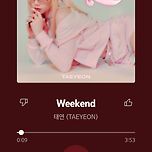 태연-Weekend 이미지