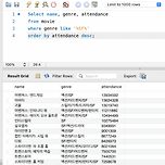 오늘은 order by 를 배웠습니다 :) 이미지