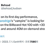 결국 다음주 핫샷 1위 예정뜬 올리비아 로드리고 이미지