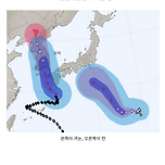 7호 태풍 란이랑 카눈 이미지