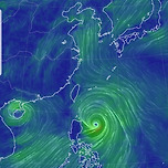 3호 태풍 개미 현 위치 이미지