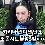 카리나 컨디션 난조 또 콘서트 불참jpg 이미지