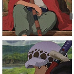 지브리풍으로 바꾼 원피스 이미지