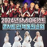 2024년 SM 아티스트 콘서트 관객 동원 순위 이미지