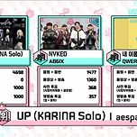 오늘 음중에서 UP 1위 소식 듣고 눈물 셀카 보내주는 카리나jpg 이미지