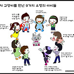 에니어그램 유형별 고양이 만났을 때 이미지