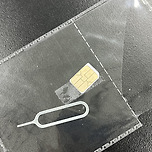 고장난 유심칩과 교체핀 이미지