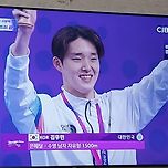 수영 남자 자유형 1500m 은메달 시상식 이미지