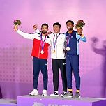 금메달 조기 확정 지었던 요트 조원우 시상식 사진 이미지