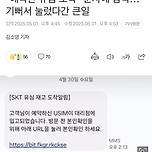 skt 유심 관련 스미싱 문자도 있대 이미지