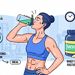 운동 전후 단백질 섭취 타이밍과 종류별 차이 이미지