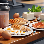 근육 회복 돕는 아미노산 영양제 이미지