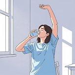 회식 다음 날 붓기 빨리 빼는 법 이미지