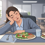 식후 졸음 쏟아질 때 혈당 스파이크 외의 원인 이미지