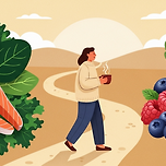 과식 후 체내 염증 반응을 줄이는 방법 이미지