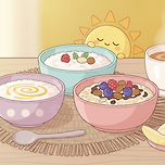 아침에 입맛 없을 때 좋은 부드러운 식단 이미지