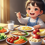 성장기 어린이에게 필요한 영양소 이미지