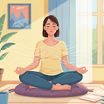 혈압을 빠르게 떨어뜨리는 호흡법 이미지