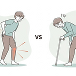 허리 디스크와 척추관 협착증 증상 차이, 걷기 힘든 건 어느 쪽 이미지