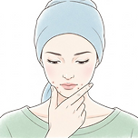 성인 여드름 원인, 턱 주변에만 나는 이유는 자궁 문제 이미지