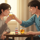 혈당이 떨어질 때 저혈당 응급 대처법 이미지