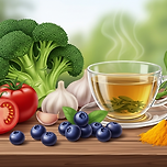 항암 식품으로 알려진 대표적인 슈퍼푸드 이미지