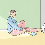 종아리 알 빼는 스트레칭, 맥주병 문지르기 효과 있을까 이미지