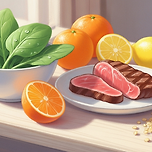 빈혈에 좋은 음식과 흡수율 높이는 팁 이미지