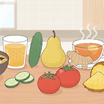 숙취 해소에 좋은 천연 해장 재료 이미지