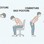 척추 건강을 망치는 최악의 자세 TOP 3와 교정 습관 이미지