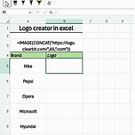 엑셀에서 브랜드 로고 일괄처리하기 이미지