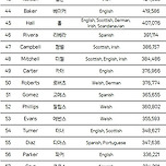 미국 성씨 순위 TOP 100.jpg 이미지