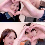 윤아 X 이채민 시청률 보답으로 마련한 하트 포즈 이미지