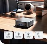 미니 PC N100 윈도우즈 11, 초소형 듀얼 SSD, 풀 기능, C 타입, 4K, 60Hz 이미지